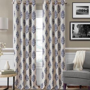 Atticus Ikat thermal grommet single pane
